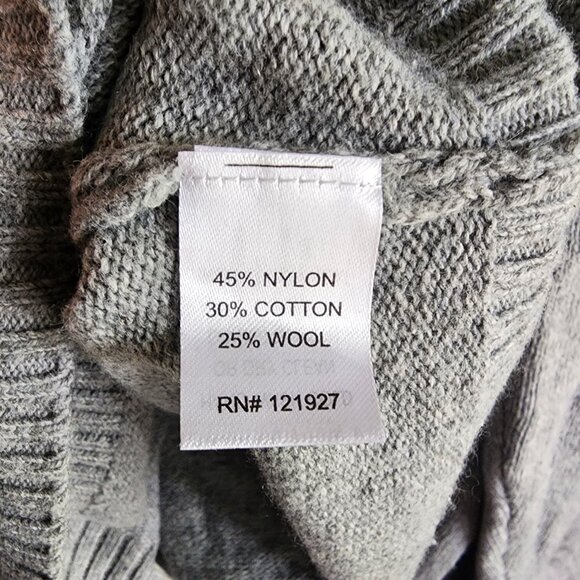 Johnnie-o Mens Sweater Large Gray Wool Blend Long Sleeve Pull Over - Picture 8 of 9